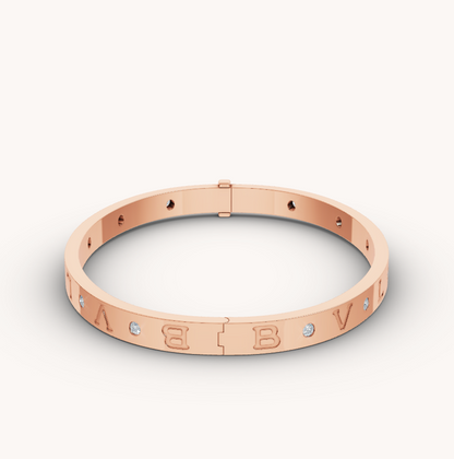 [⭐Mova]ZERO 1 PINK GOLD 12 DIAMONDS BRACELET