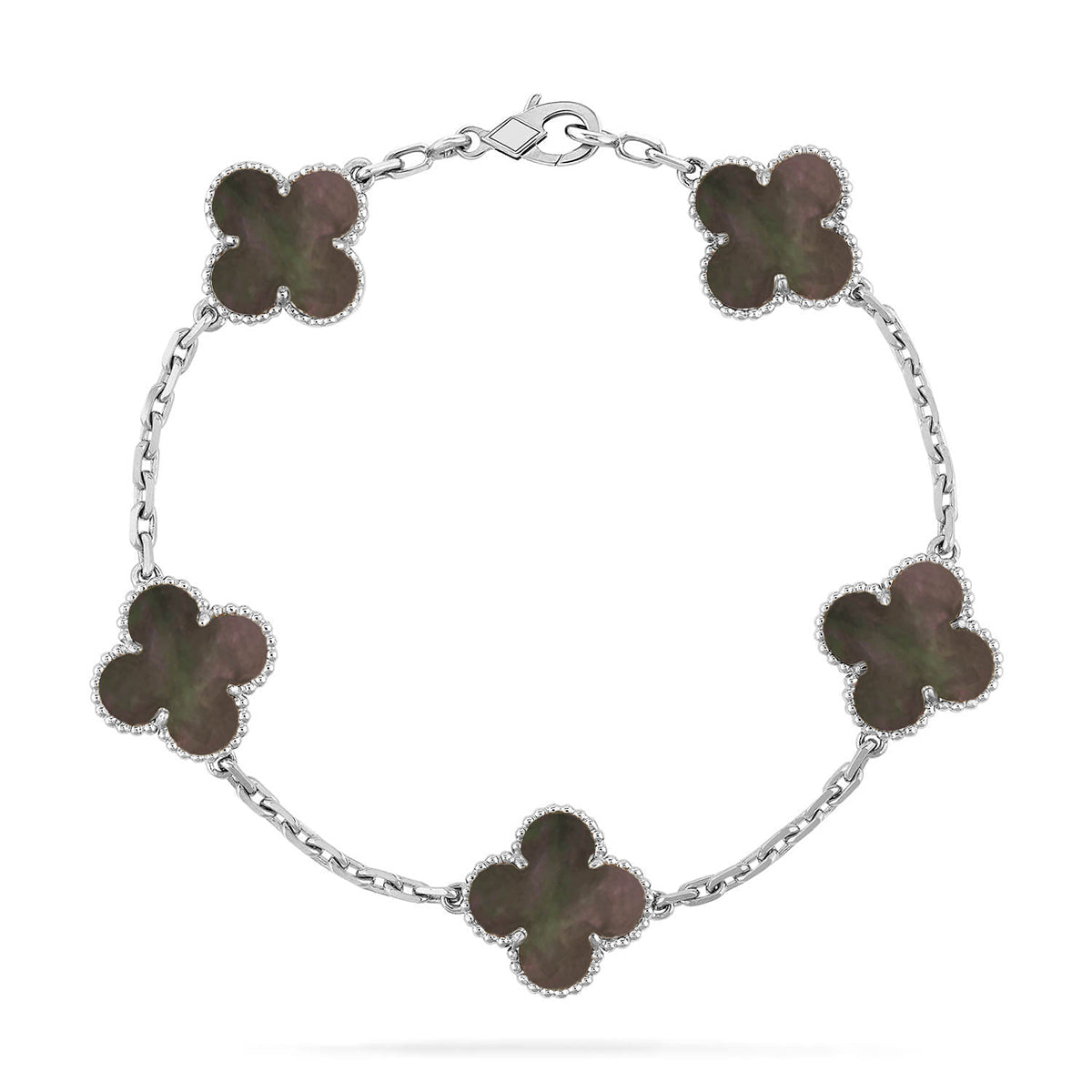 [⭐Mova] CLOVER 5 MOTIF GRAY MOP BRACELET COLLECTION