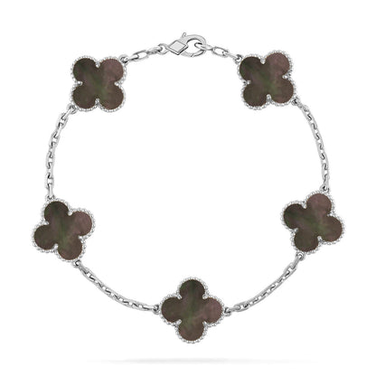 [⭐Mova] CLOVER 5 MOTIF GRAY MOP BRACELET COLLECTION