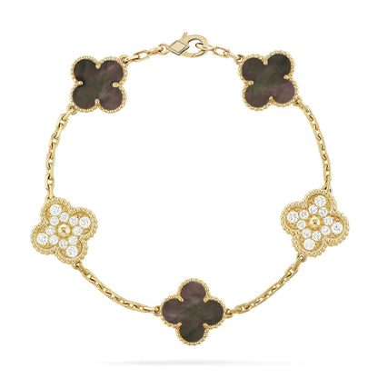 [⭐Mova] CLOVER 5 MOTIF GRAY MOP BRACELET COLLECTION