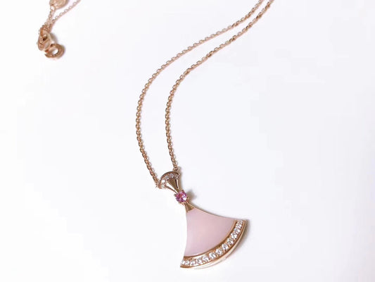 [⭐Mova]DREAM NECKLACE PINK MOP DIAMOND