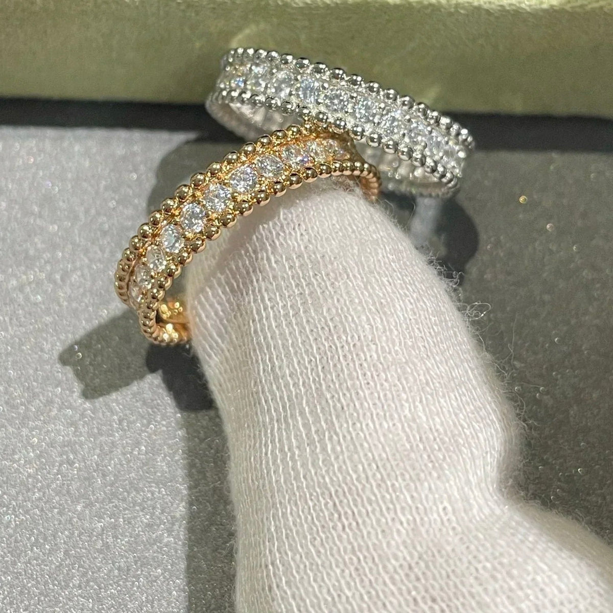 [⭐Mova]PERLEE DIAMOND ROSE GOLD RING