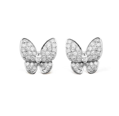 [⭐Mova]BUTTERFLY ALL DIAMOND EARRINGS