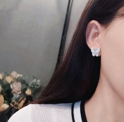 [⭐Mova]BUTTERFLY ALL DIAMOND EARRINGS