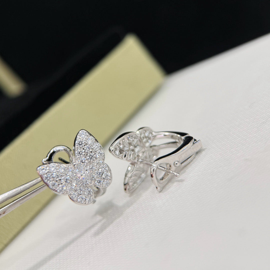 [⭐Mova]BUTTERFLY ALL DIAMOND EARRINGS