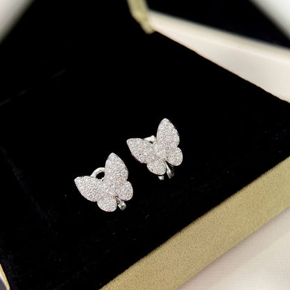 [⭐Mova]BUTTERFLY ALL DIAMOND EARRINGS