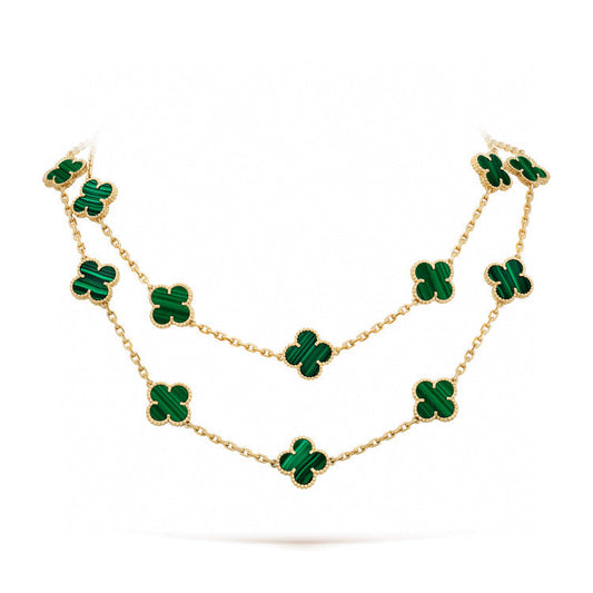 [⭐Mova]CLOVER 20 MOTIFS MALACHITE GOLD