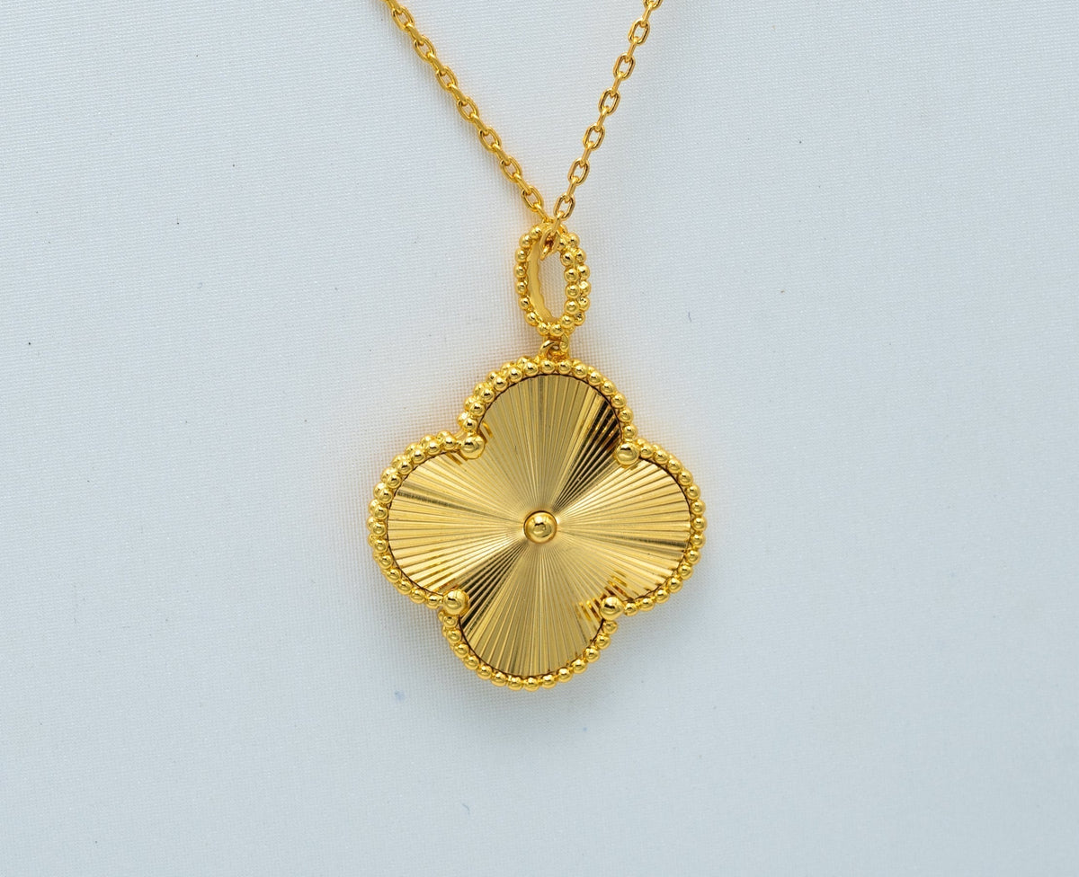 [⭐Mova]CLOVER 25MM PEDANT NECKLACE GOLD
