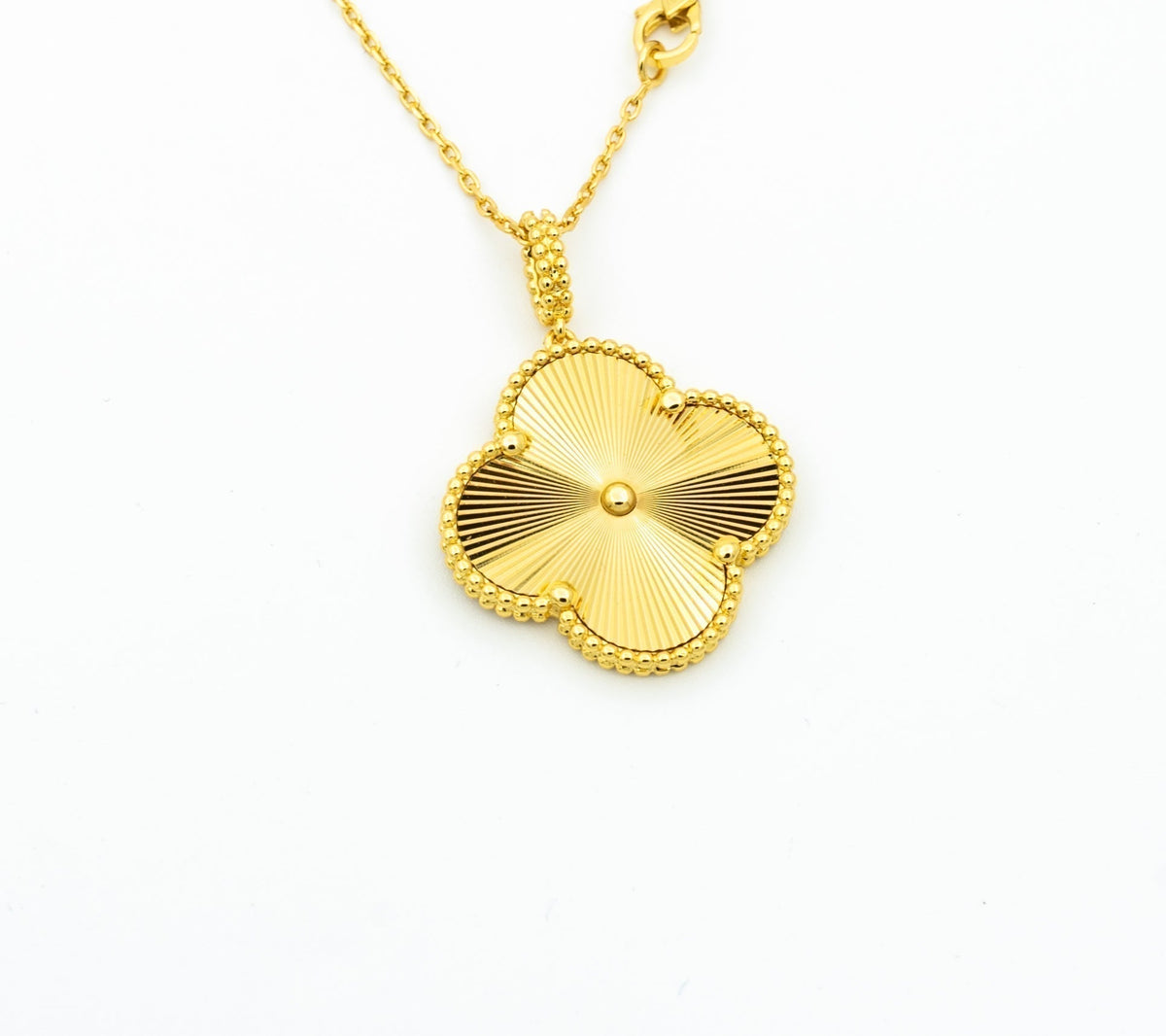 [⭐Mova]CLOVER 25MM PEDANT NECKLACE GOLD