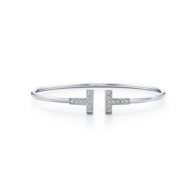 [⭐Mova Jewels]T BRACELET 1.8MM DIAMOND SILVER
