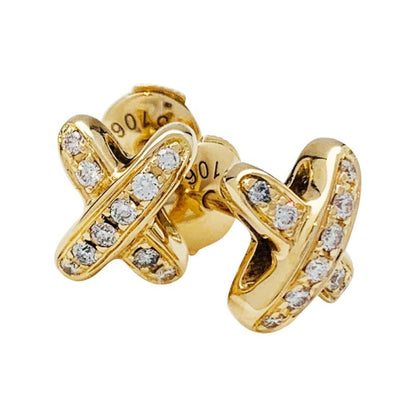 [⭐Mova]JEUX DE GOLD DIAMOND EARRINGS