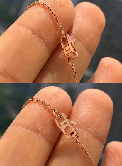 [⭐Mova]BLOSSOM PENDANT PINK GOLD AND DIAMOND