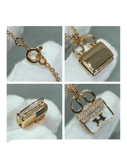 [⭐Mova]H CIRCE MOISSANITE PENDANT NECKLACE GOLD