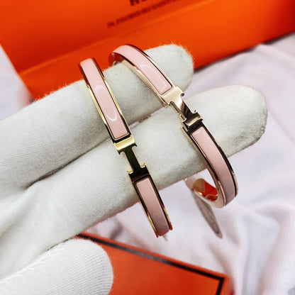 [⭐Mova]CLASSIC HM CLIC  PINK 8MM ENAMEL BRACELET