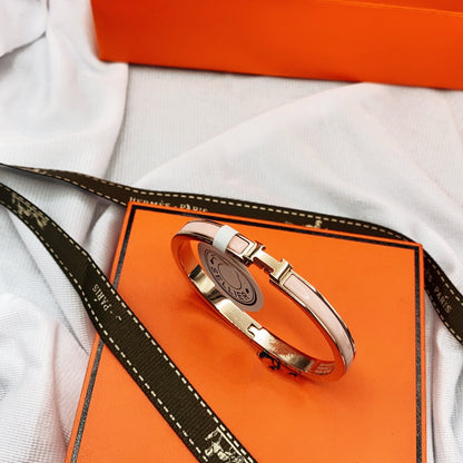 [⭐Mova]CLASSIC HM CLIC  PINK 8MM ENAMEL BRACELET