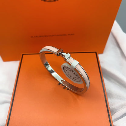 [⭐Mova]CLASSIC HM CLIC  PINK 8MM ENAMEL BRACELET