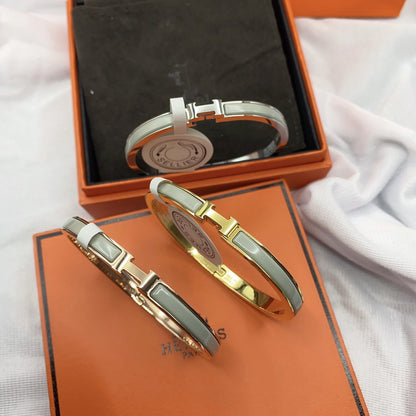 [⭐Mova]CLASSIC HM CLIC GREEN 8MM ENAMEL BRACELET