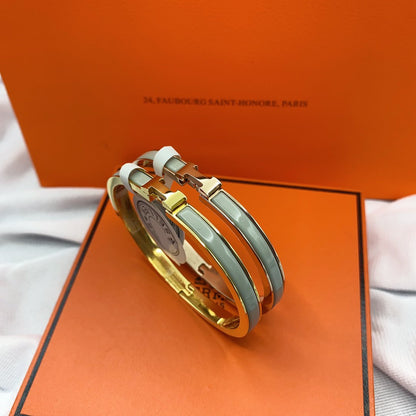 [⭐Mova]CLASSIC HM CLIC GREEN 8MM ENAMEL BRACELET