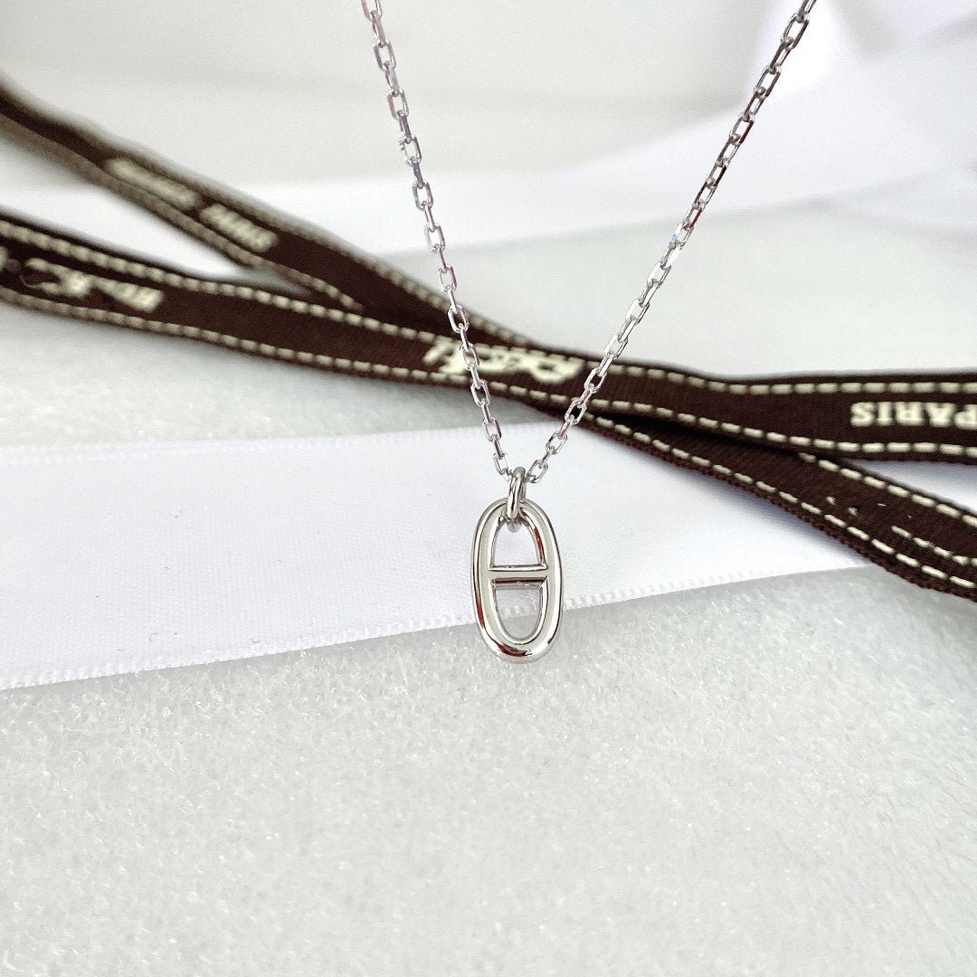[⭐Mova]HM PIG NOSE NECKLACE