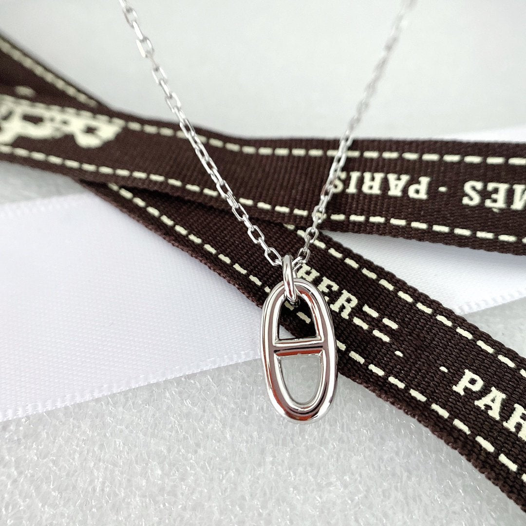 [⭐Mova]HM PIG NOSE NECKLACE