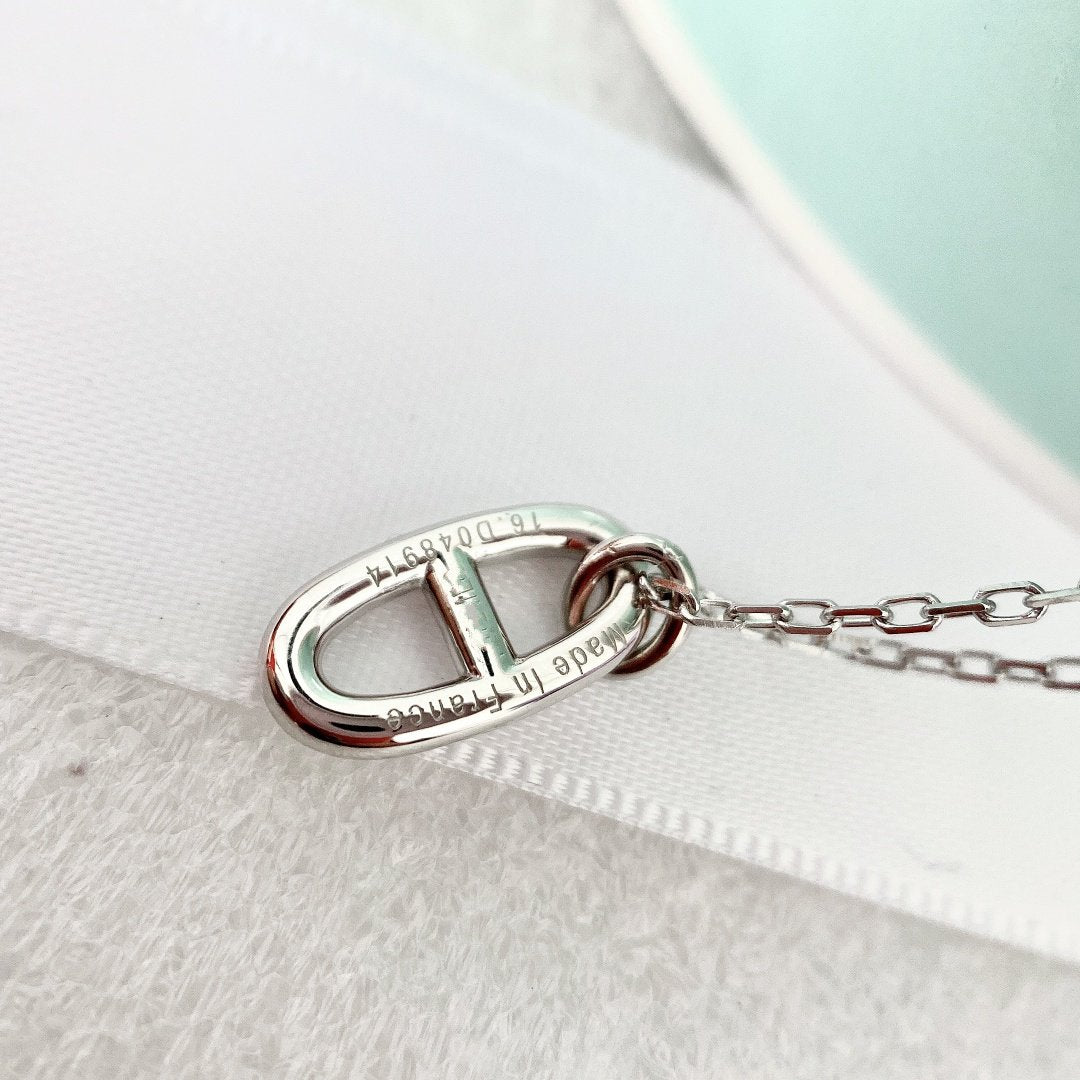 [⭐Mova]HM PIG NOSE NECKLACE
