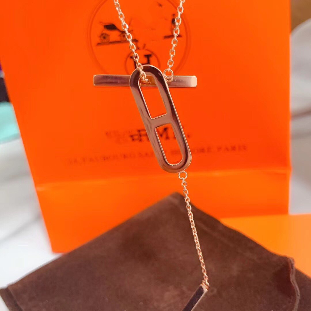 [⭐Mova]HM NECKLACE PLATINUM ROSE GOLD DIAMOND