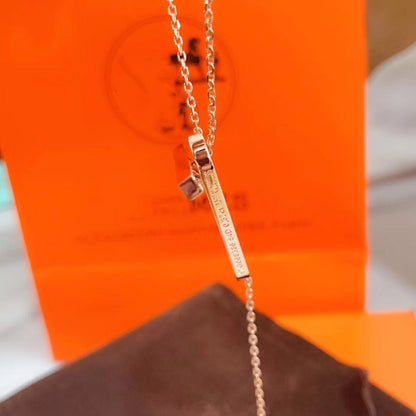 [⭐Mova]HM NECKLACE PLATINUM ROSE GOLD DIAMOND