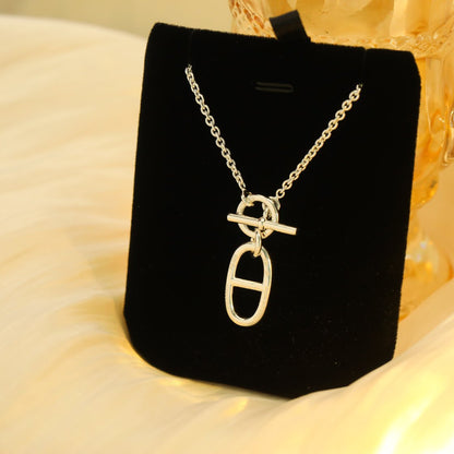 [⭐Mova]HM CHAINE D'ANCRE PENDANT NECKLACE STERLING SILVER