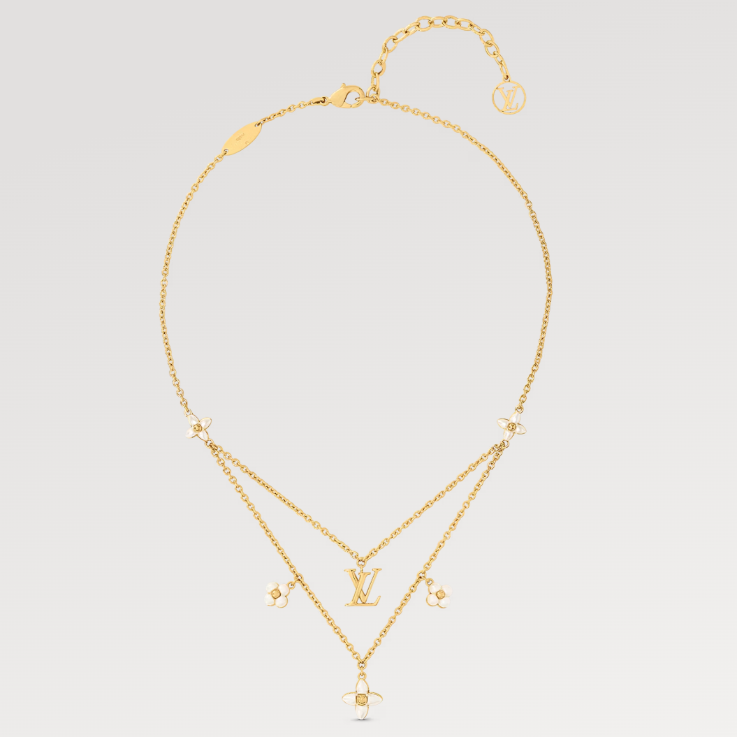 [⭐Mova]FLOWERGRAM GOLD MOP DOUBLE ROW NECKLACE