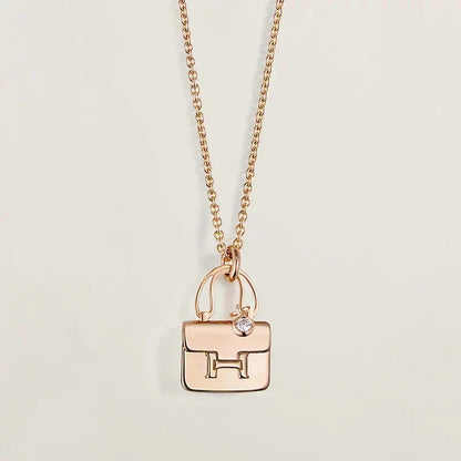 [⭐Mova]AMULETTE PEDANT ROSE GOLD NECKLACE