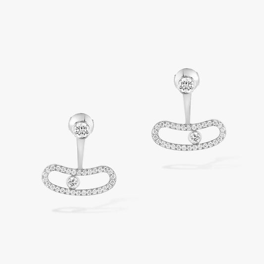 [⭐Mova]MOVE UNO SILVER DIAMOND EARRINGS