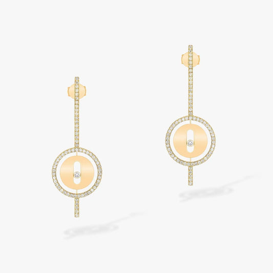 [⭐Mova]Demo MOVE ARROW PINK GOLD DIAMOND EARRINGS
