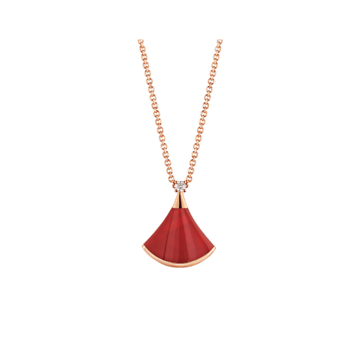 [⭐Mova]DREAM NECKLACE CARNELIAN 1 DIAMOND