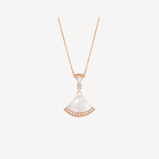 [⭐Mova]DREAM NECKLACE MOP PINK GOLD DIAMOND