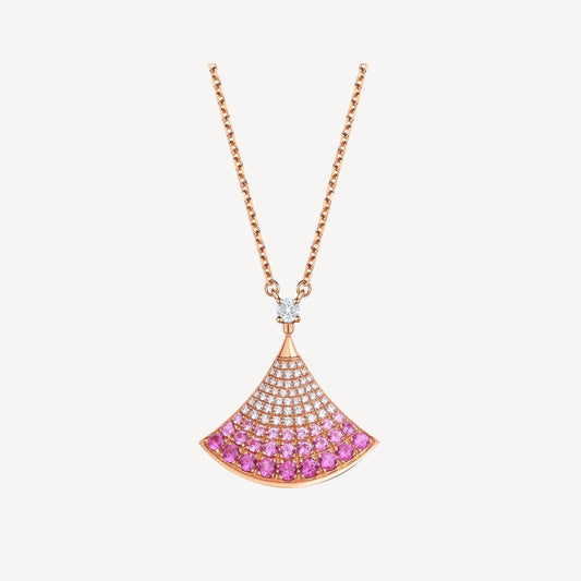 [⭐Mova]DREAM NECKLACE PINK GOLD PINK DIAMOND