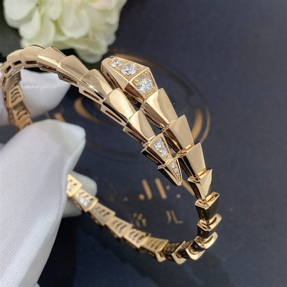 [⭐Mova]SERPENTI BRACELET DIAMONDS PINK GOLD