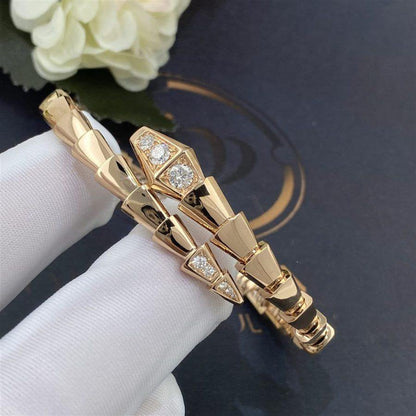 [⭐Mova]SERPENTI BRACELET DIAMONDS PINK GOLD