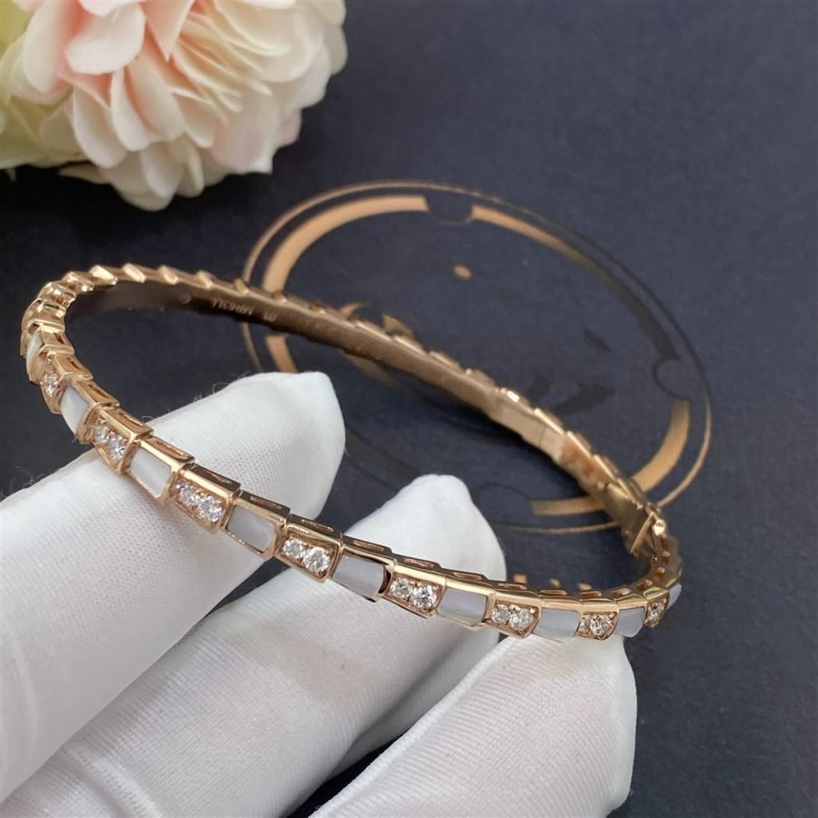 [⭐Mova]SERPENTI BRACELET PINK GOLD MOP DIAMOND