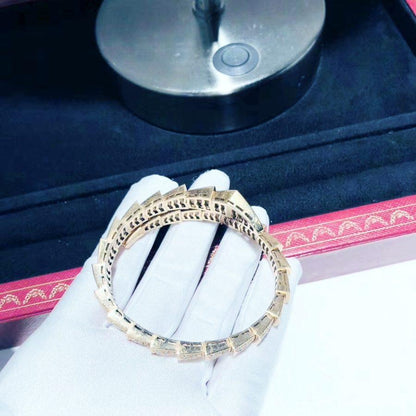 [⭐Mova]SERPENTI BRACELET 8MM PINK GOLD DIAMOND