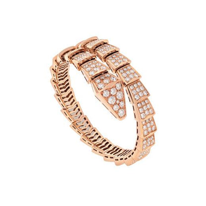 [⭐Mova]SERPENTI BRACELET 8MM PINK GOLD DIAMOND