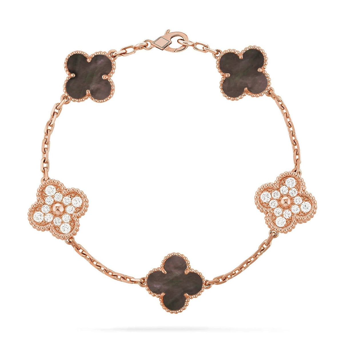 [⭐Mova] CLOVER 5 MOTIF GRAY MOP BRACELET COLLECTION
