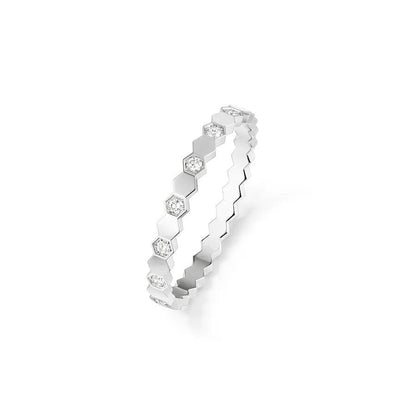 [⭐Mova]BEE LOVE RING SILVER DIAMOND