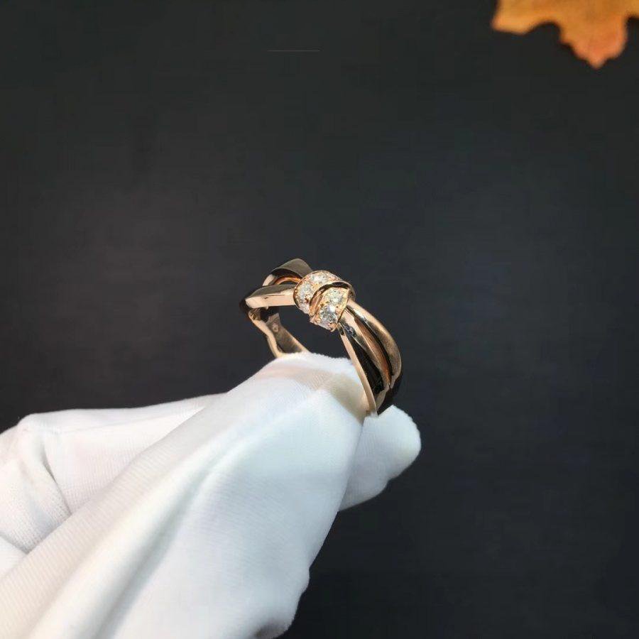 [⭐Mova]LIENS RING PINK GOLD DIAMOND