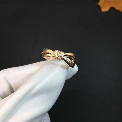 [⭐Mova]LIENS RING PINK GOLD DIAMOND