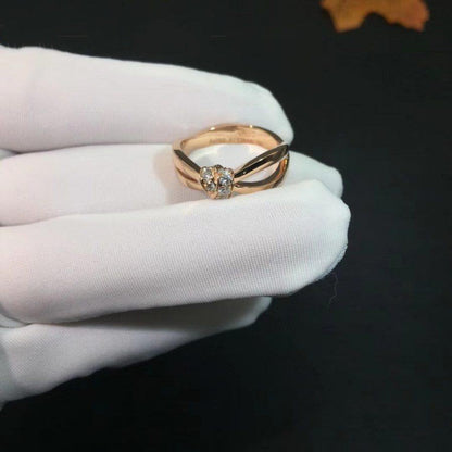 [⭐Mova]LIENS RING PINK GOLD DIAMOND