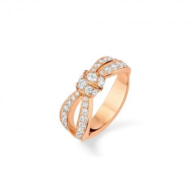 [⭐Mova]LIENS PINK GOLD DIAMOND RING