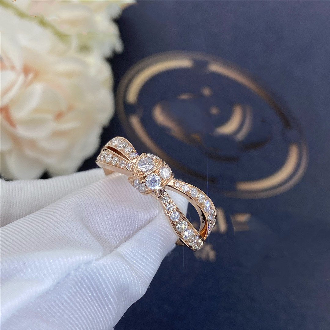 [⭐Mova]LIENS PINK GOLD DIAMOND RING