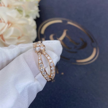 [⭐Mova]LIENS PINK GOLD DIAMOND RING