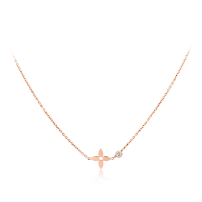 [⭐Mova]BLOSSOM PENDANT PINK GOLD AND DIAMOND