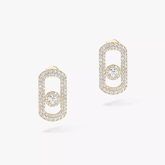 [⭐Mova]So Move Pave_-Set Diamond Earrings in Silver